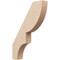 Ekena Millwork 3-inch W x 16-inch D x 22-inch H Ridgewood Rough Cedar Woodgrain TimberThane Knee Brace, Primed BRCUR03X16X22RIDRCPR - alternate 1